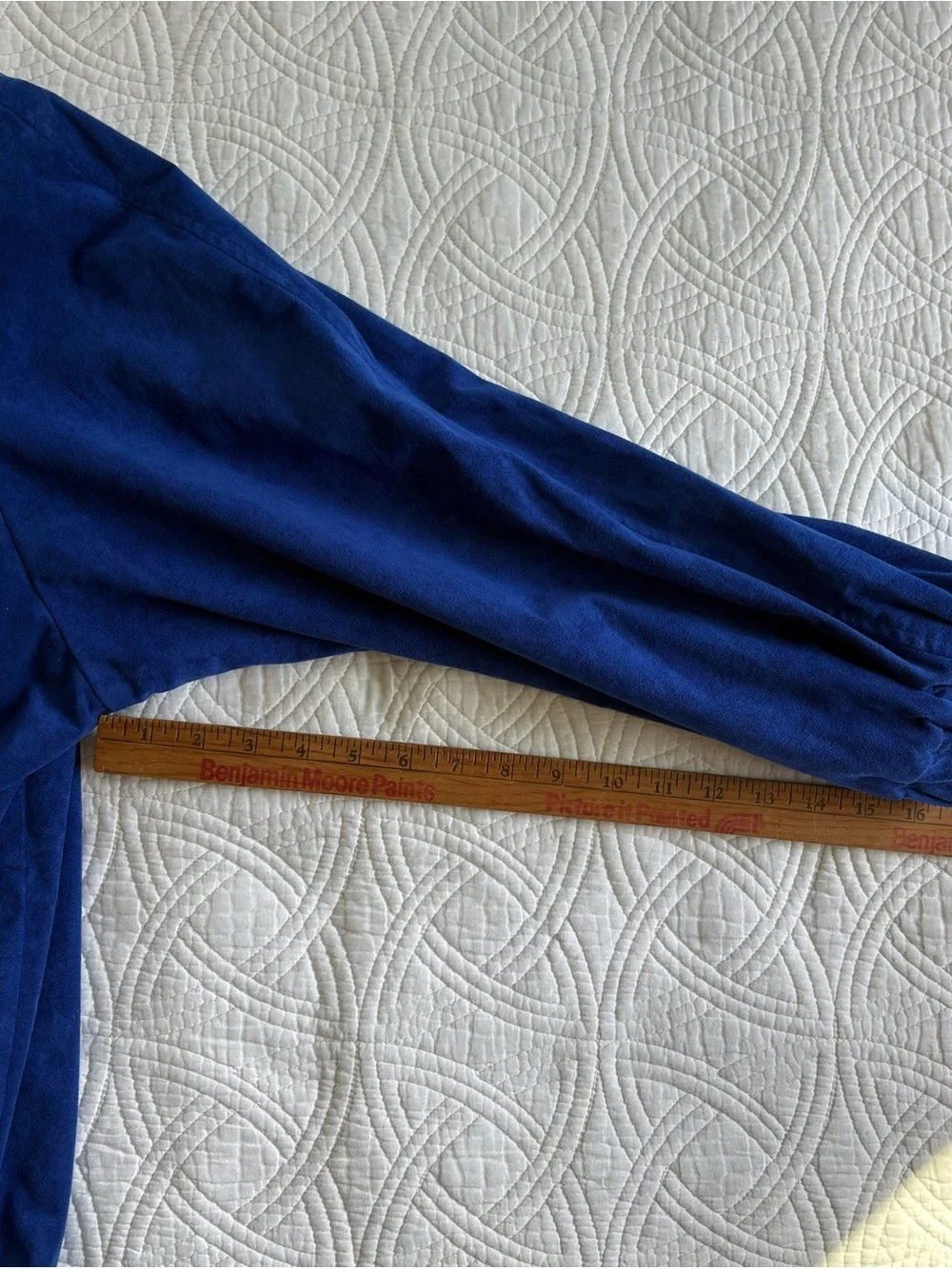 Vegan SuedeCobalt Blue Vintage Ultrasuede Jacket Size 16